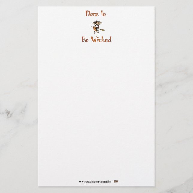 Dare to be Wicked Stationery (Front)