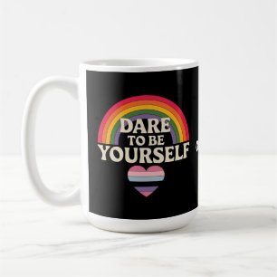 Dare To Be Yourself Autism Awareness Rainbow Gift  Coffee Mug