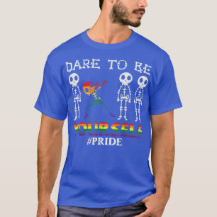 Dare To Be Yourself PRIDE, Humour Skeleton Dabbing T-Shirt