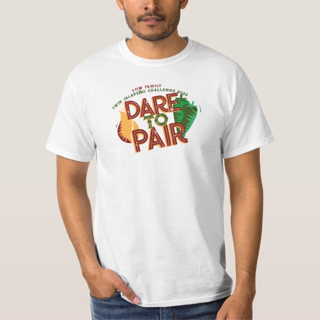Dare to Pair | Twin Jalapeno Birthday T-Shirt (Front)