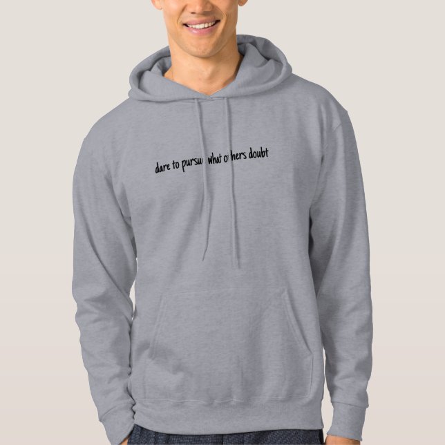 Dare To Pursue Men's Basic Hoodie (Front)