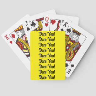 Dare You Yellow Playing Card Deck
