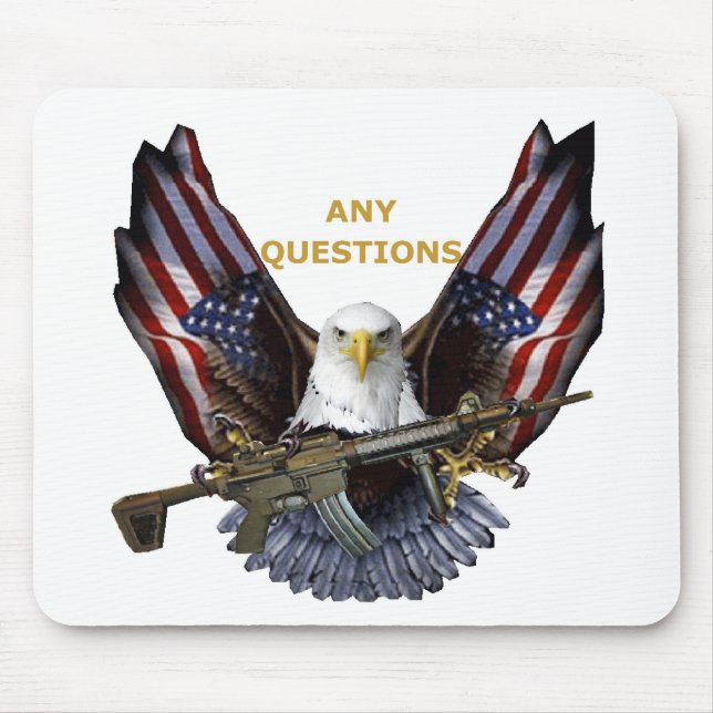 DAREDEVIL EAGLE PROTECTING AMERICA MOUSE PAD (Front)