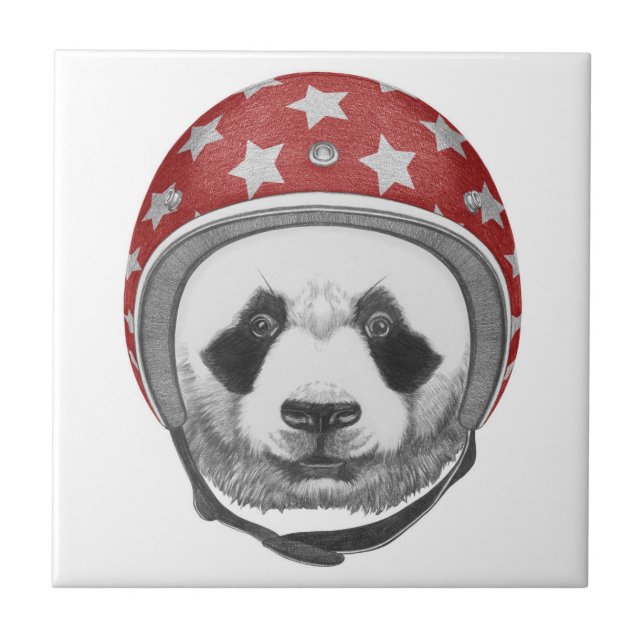 Daredevil Panda Ceramic Tile (Front)