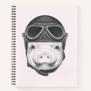 Daredevil Pig Notebook