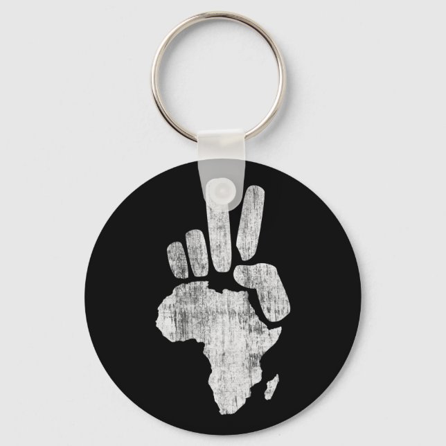darfur africa peace hand key ring (Front)