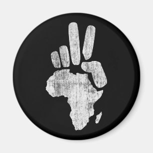 darfur africa peace hand magnet