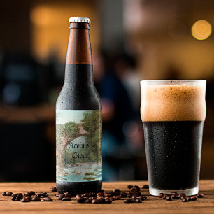 Dargle Bridge In Ireland Personalised Beer Bottle Label