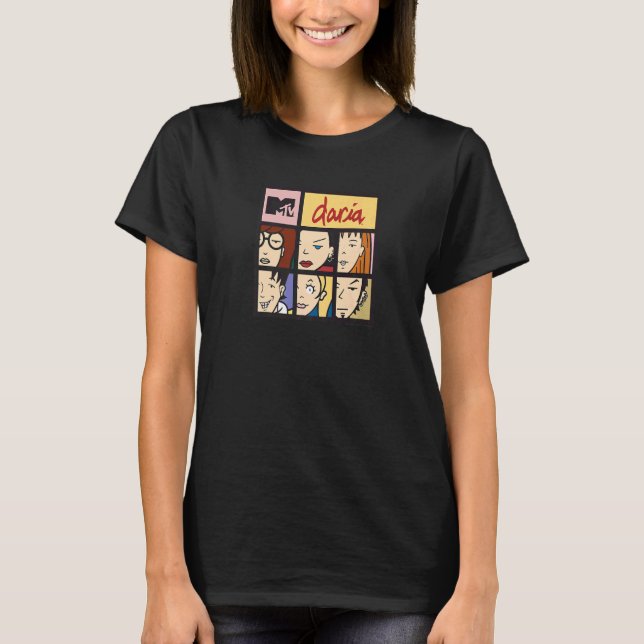 Daria Character Squares Premium T-Shirt (Front)