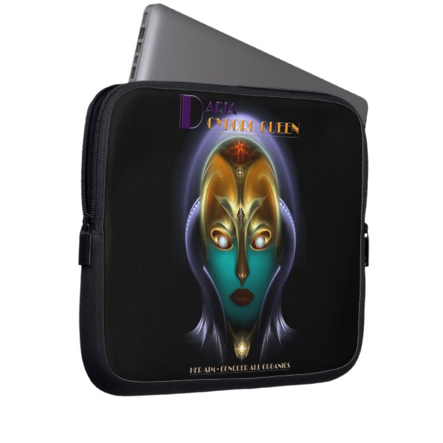 Daria Cyborg Queen Laptop Sleeve (Front Right)