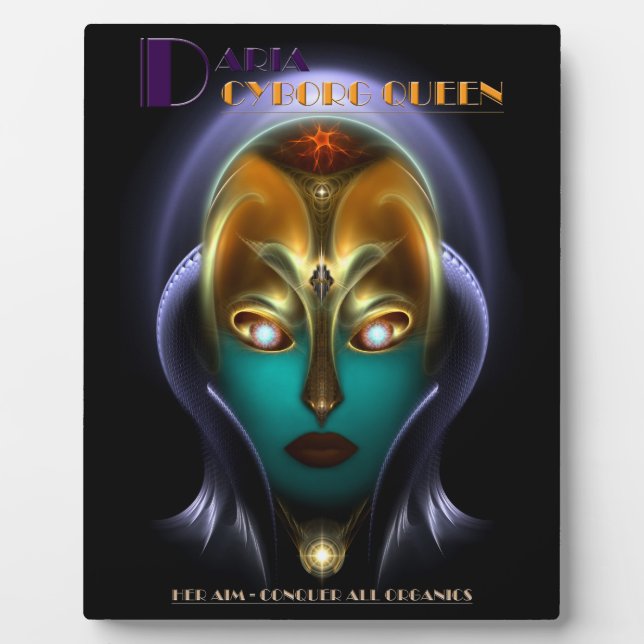 Daria Cyborg Queen Plaque (Front)