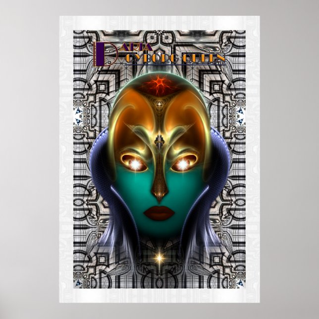 Daria Cyborg Queen Tech Archival Wall Poster (Front)