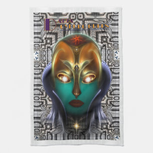 Daria Cyborg Queen Tech Tea Towel