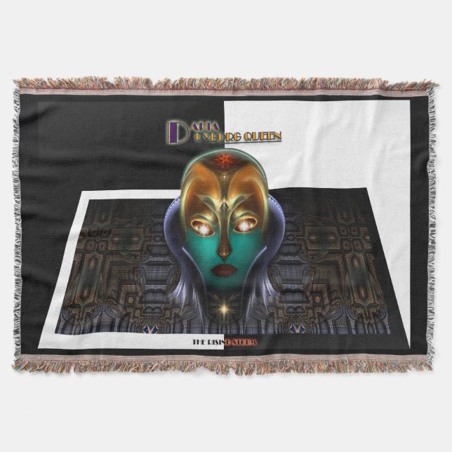Daria Cyborg Queen The Rising Storm Throw Blanket (Front)