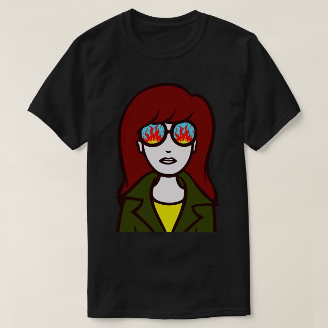 Daria on Fire T-Shirt (Design Front)