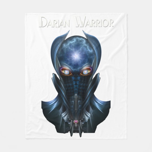 Darian Warrior Fleece Blanket (Front)