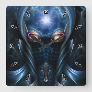 Darian Warrior Square Wall Clock