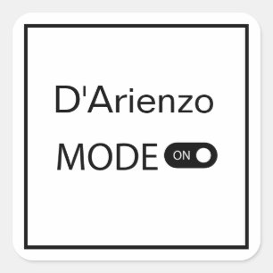 D'Arienzo Mode Funny Tango Milonga Square Sticker