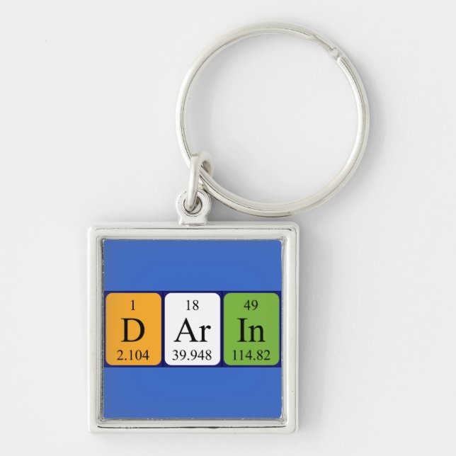 Darin periodic table name keyring (Front)