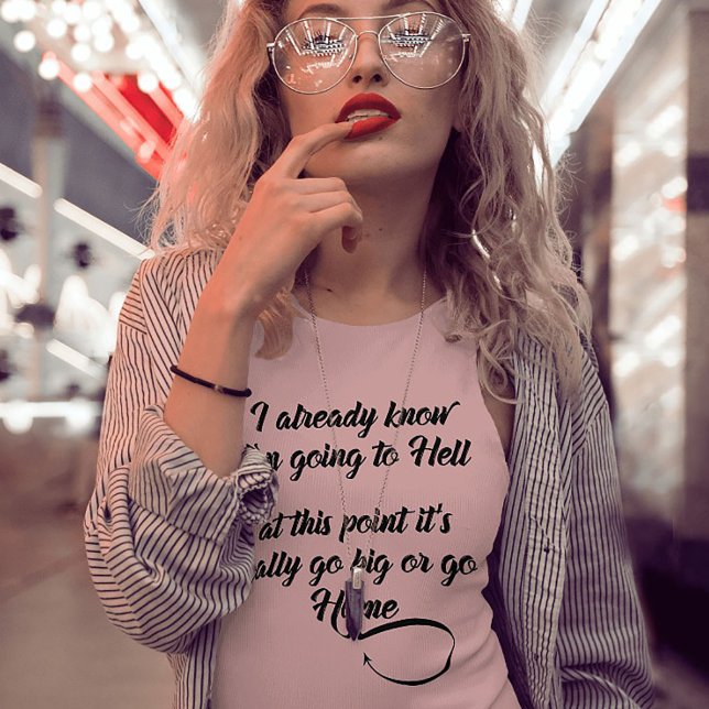 Daring Daredevil Tee (Dark humor tee – “Going to Hell on a Go-Kart” shirt for the unapologetically wicked)