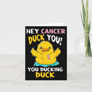 Daring Duckie - Breast Cancer Warrior  Card