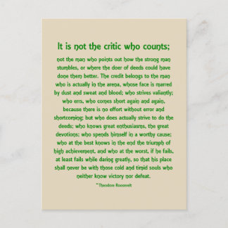 Daring Greatly  -  Postcard