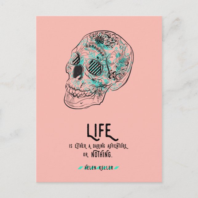 Daring Life Quote Postcard (Front)