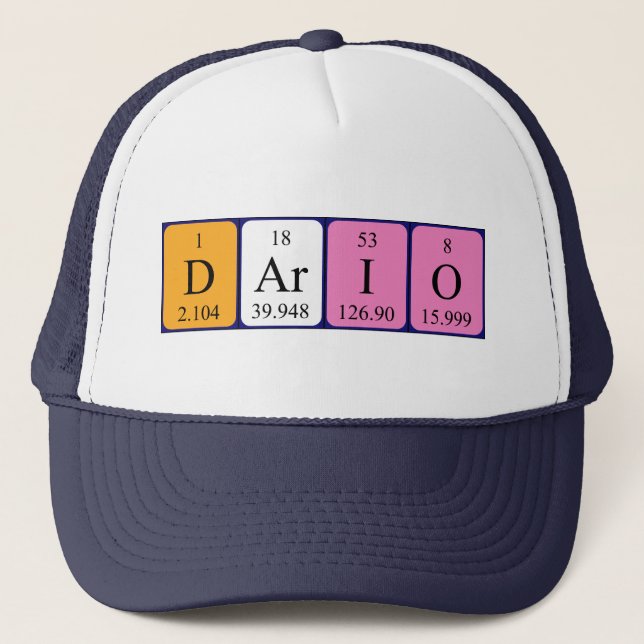 Dario periodic table name hat (Front)