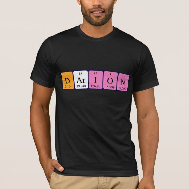 Darion periodic table name shirt (Front)