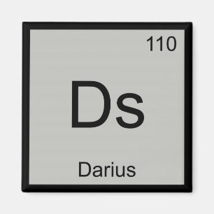 Darius Name Chemistry Element Periodic Table Magnet