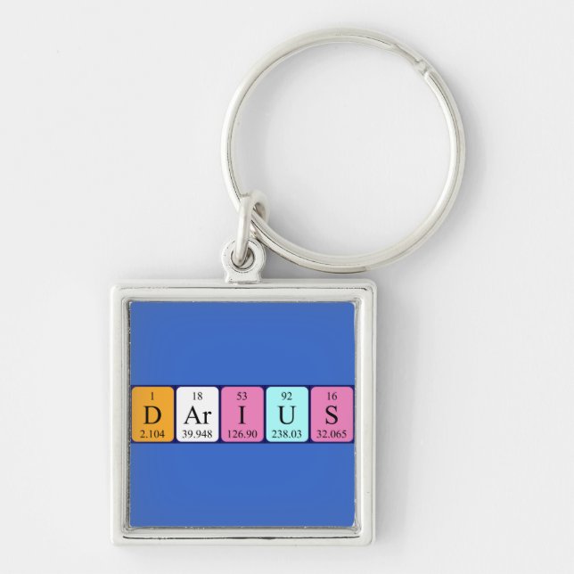 Darius periodic table name keyring (Front)