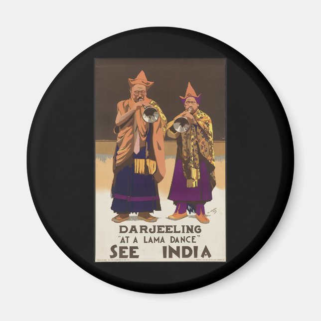 Darjeeling At a lama dance Magnet (Front)