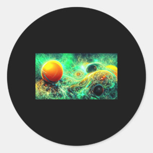 Dark 1 classic round sticker