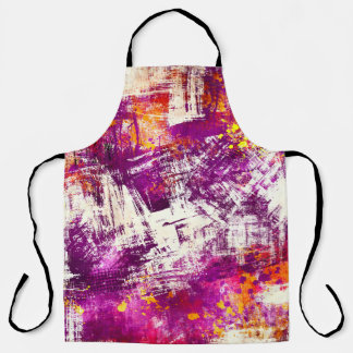 Dark Abstract Blots Background Apron
