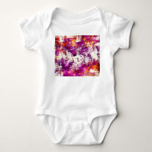 Dark Abstract Blots Background Baby Bodysuit