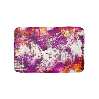 Dark Abstract Blots Background Bath Mat