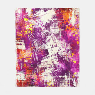 Dark Abstract Blots Background Fleece Blanket