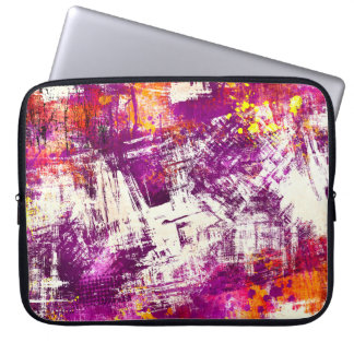 Dark Abstract Blots Background Laptop Sleeve