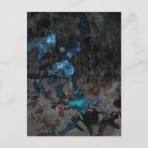 Dark Abstract Blue Postcard