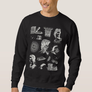 Dark Academia Aesthetic Book Bookaholic Sweatshirt