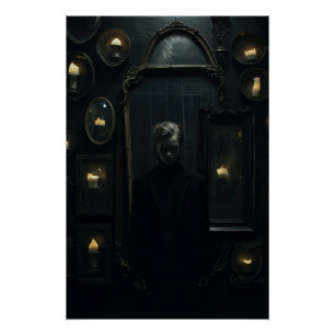 Dark Academia Aesthetic Gothic Design Poster