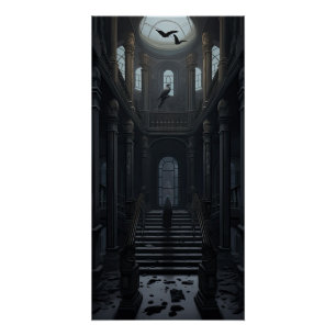 Dark Academia Aesthetic Gothic Library Academy Poster