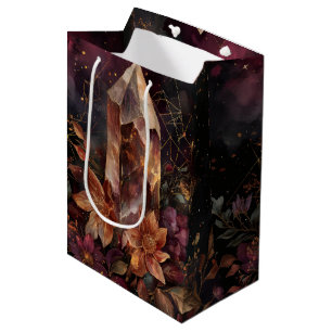 Dark Academia Amethyst Celestial Design Medium Gift Bag