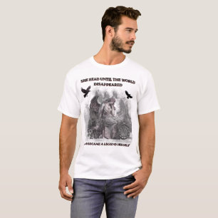 Dark Academia Angel Gothic Reading Quote Poster T-Shirt