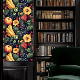 Dark Academia Beautiful Fruit & Flowers Wallpaper