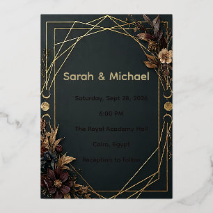 Dark Academia Boho Wedding
