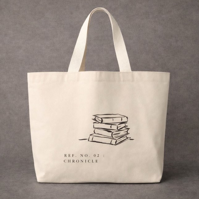 Dark Academia – Book Art | Introvert Gift Library  Large Tote Bag (Creator Uploaded)