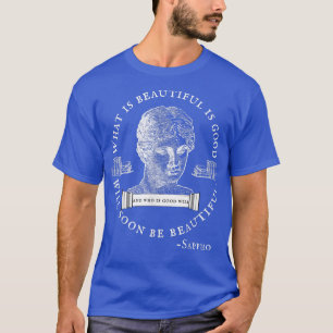 Dark Academia Bookish Literary Greek Goddess Sapph T-Shirt