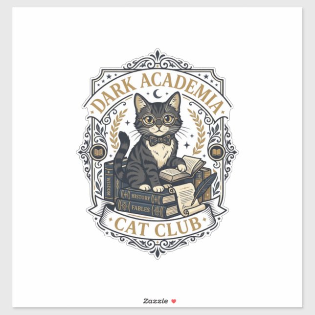 Dark Academia Cat Cat Dad Gift Idea - Dark Academi (Sheet)