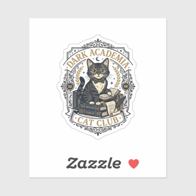 Dark Academia Cat Cat Dad Gift Idea - Dark Academi (Sheet)